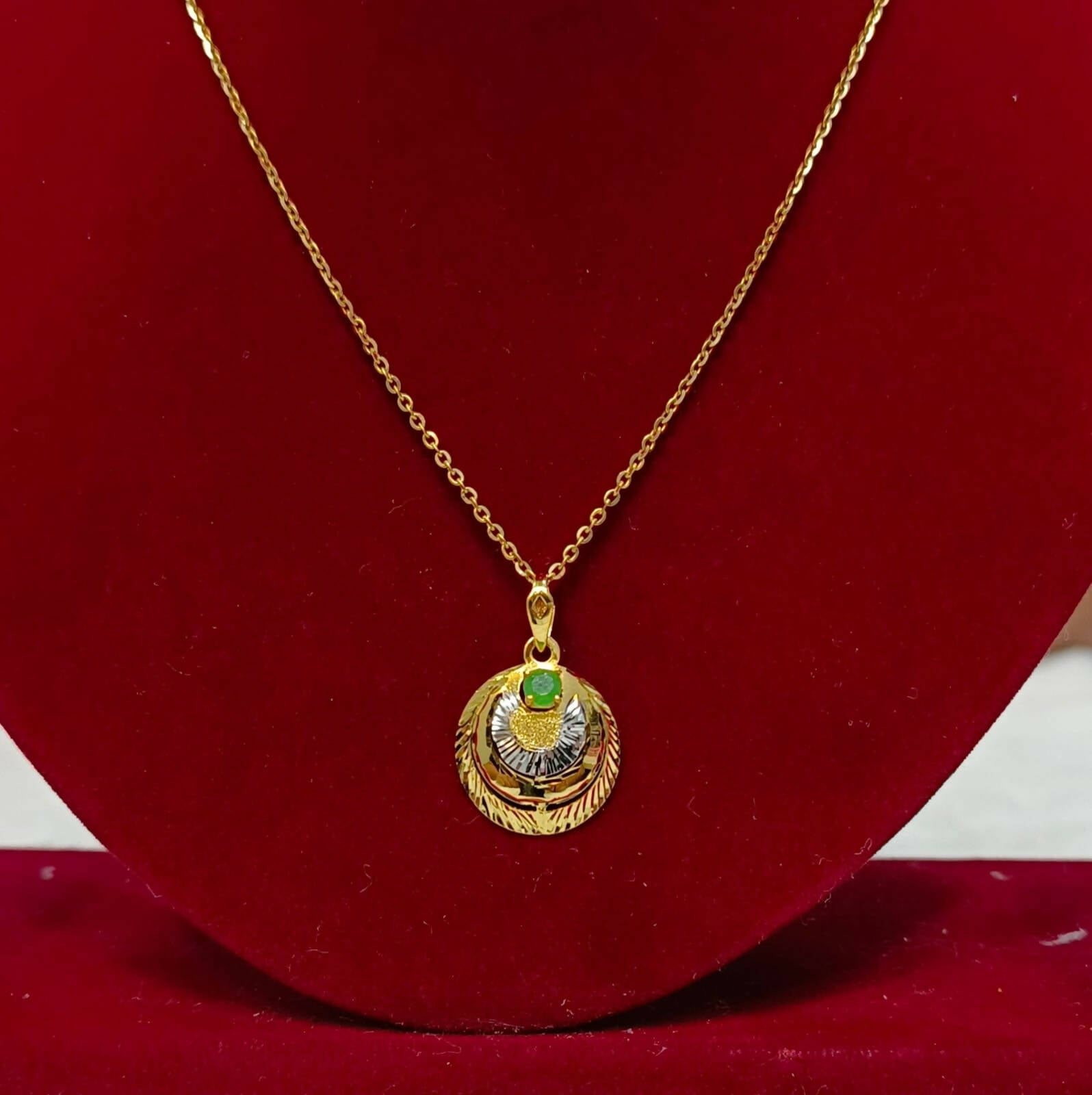 Turkish Italian Gold Pendant Sarafa Bazar India