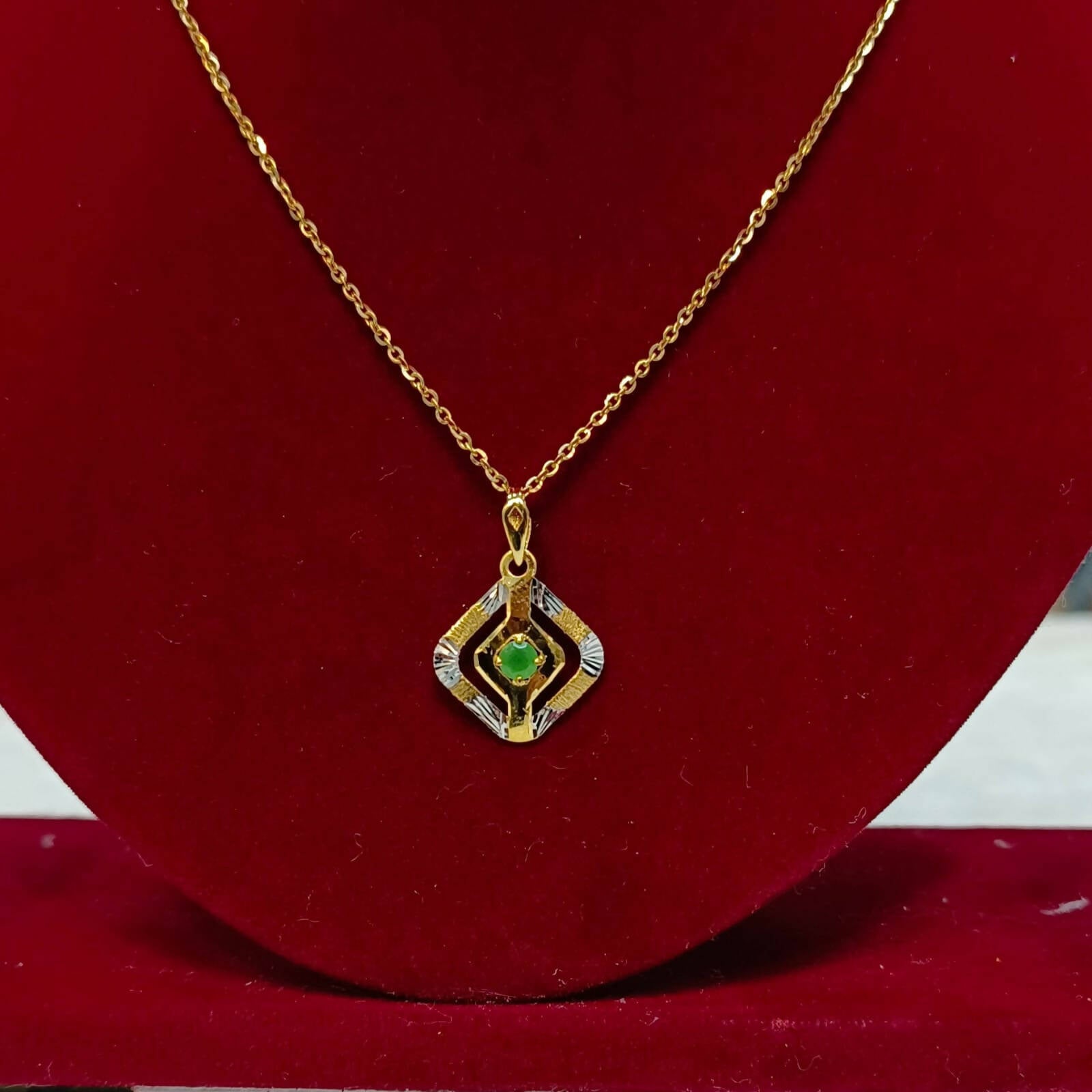 Turkish Italian Gold Pendant Sarafa Bazar India