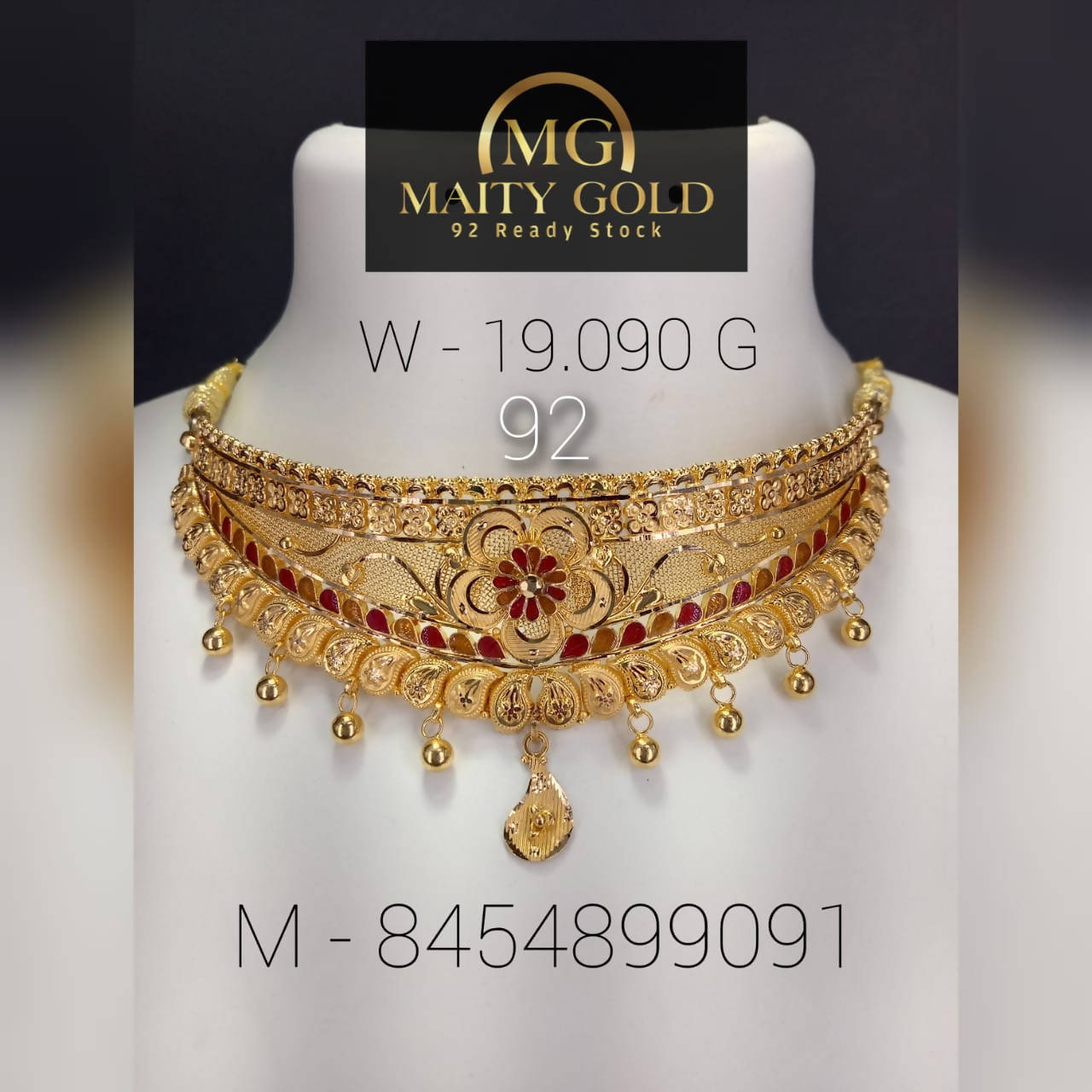 Gold Choker Sarafa Bazar India