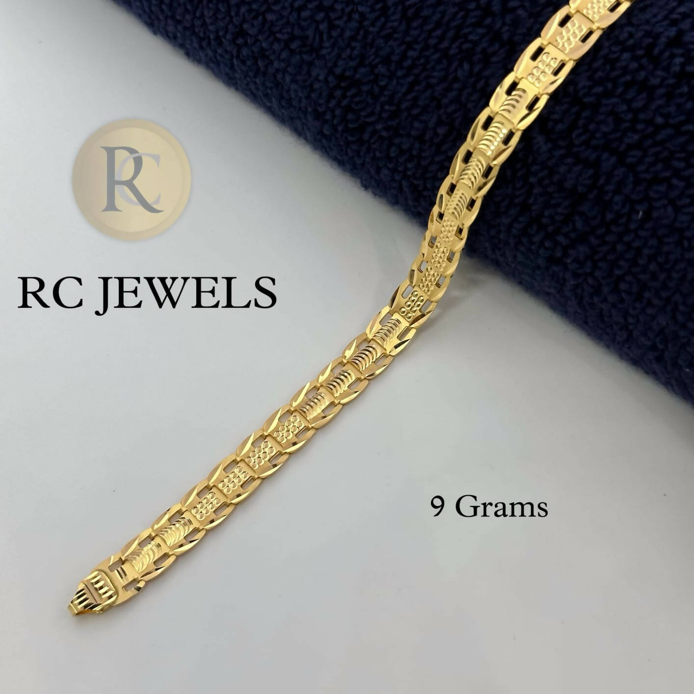 22k Plain Gold Bracelet JGS-2207-06430 – Jewelegance
