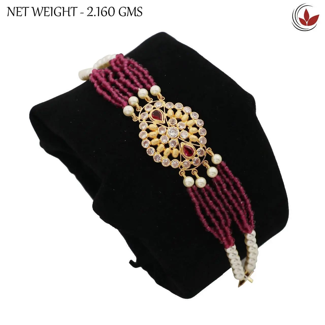 Light Weight Gold Stone Ladies Bracelet Sarafa Bazar India