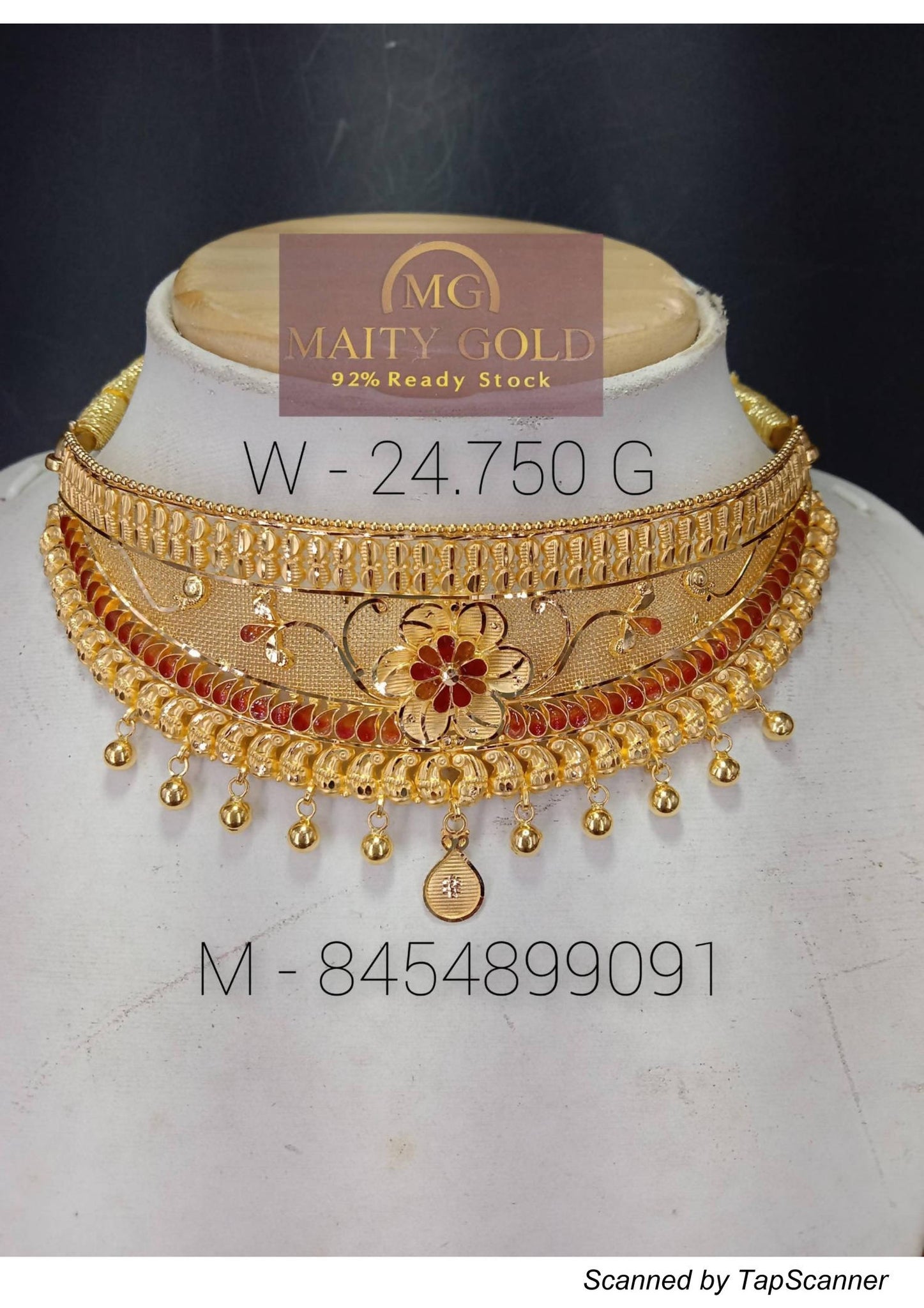 Gold Choker Sarafa Bazar India