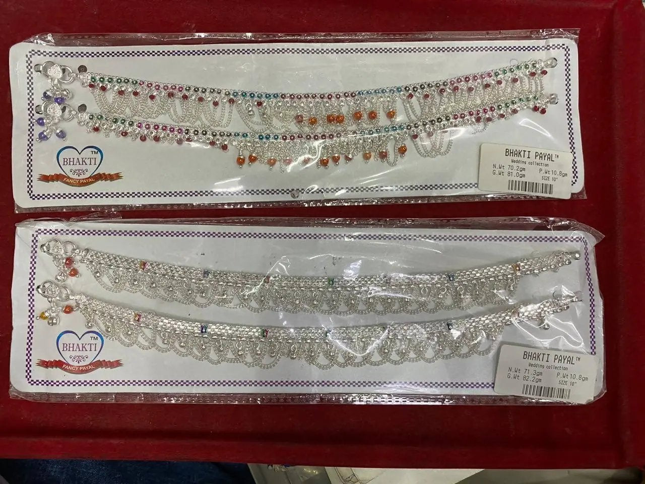 Silver Payal Sarafa Bazar India