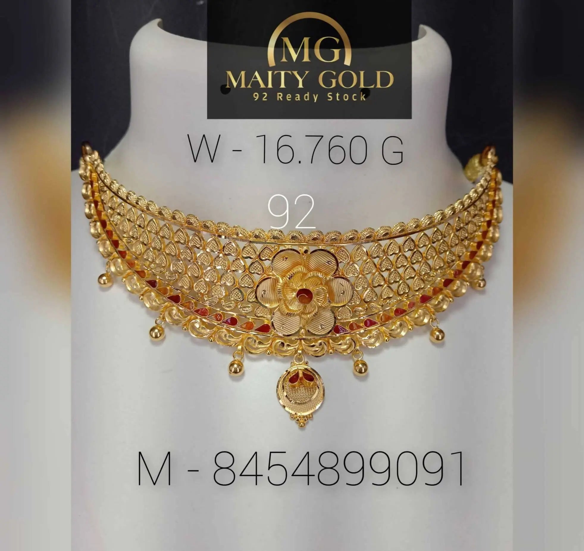 Gold Choker Sarafa Bazar India