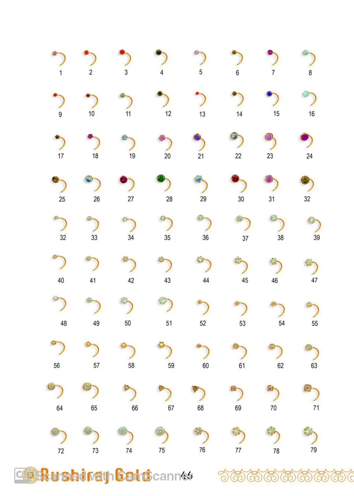 Stone Nosepine Sarafa Bazar India