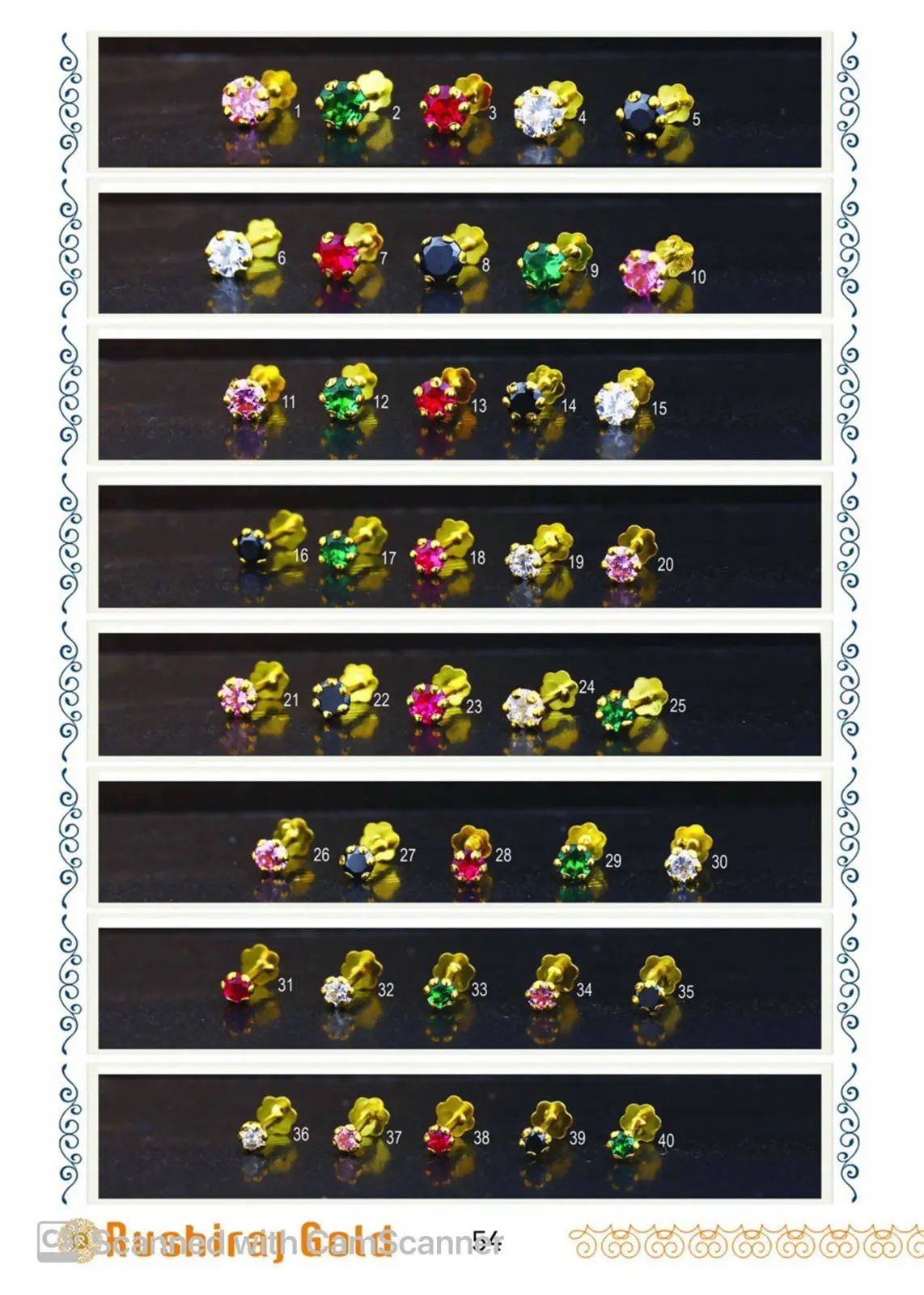 Stone Nosepine Sarafa Bazar India