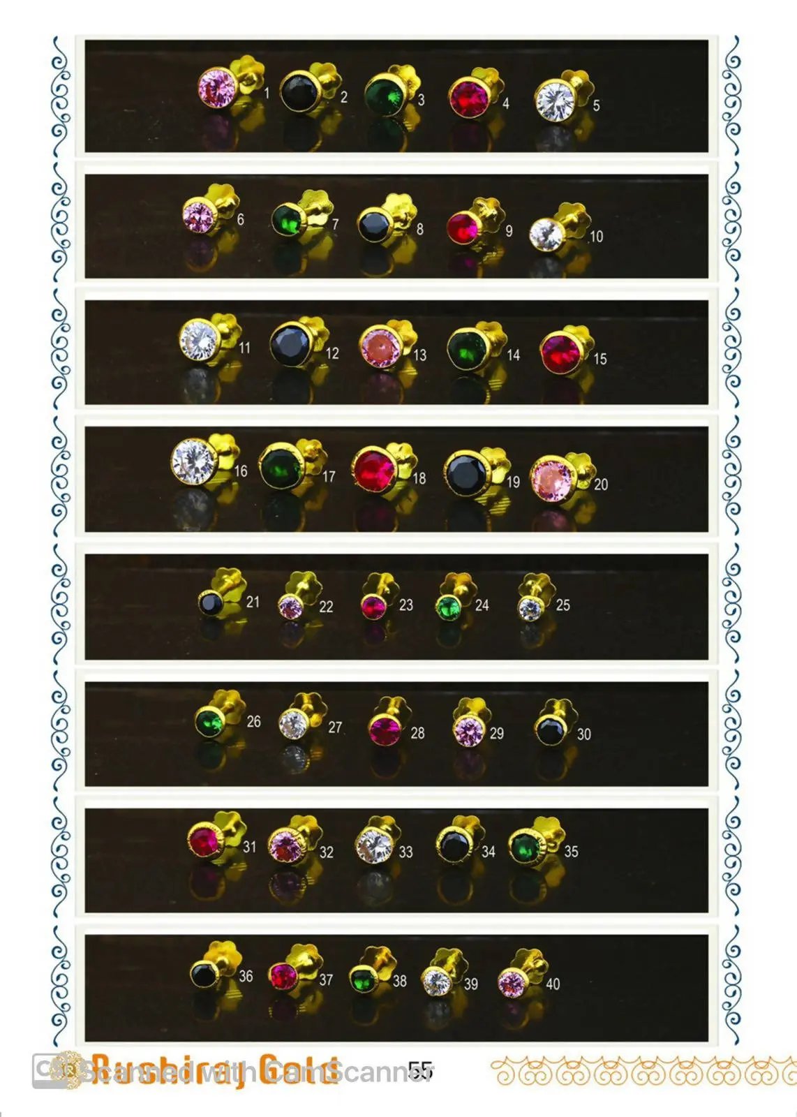 Stone Nosepine Sarafa Bazar India