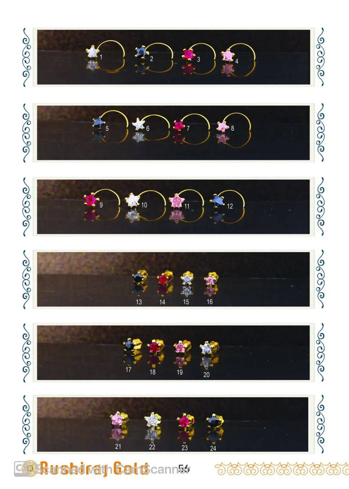 Stone Nosepine Sarafa Bazar India