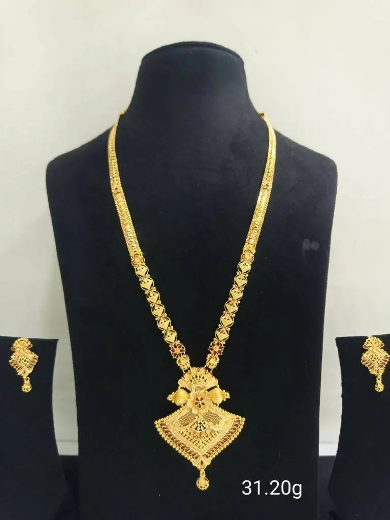 Gold Long Set Sarafa Bazar India