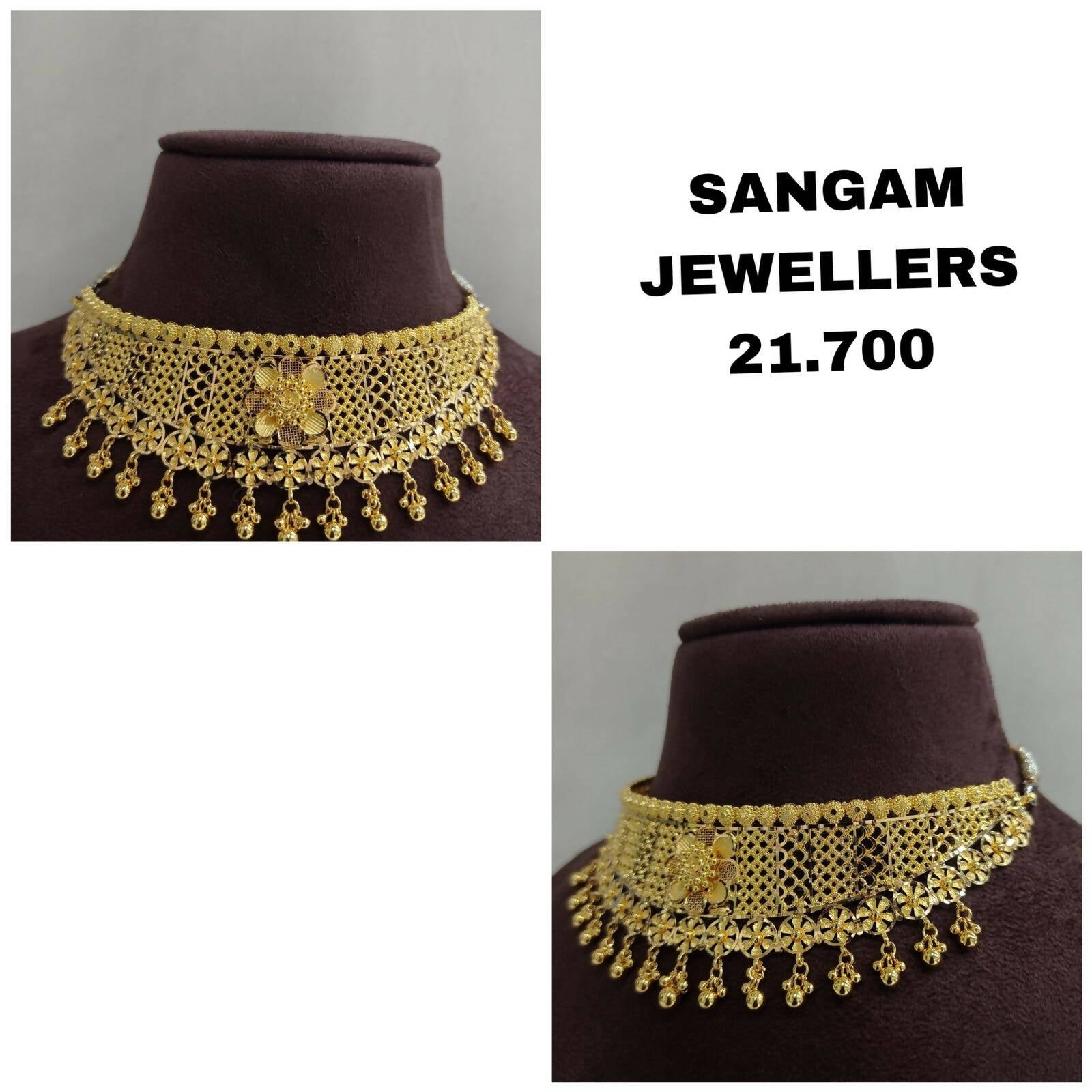 Gold Choker Sarafa Bazar India