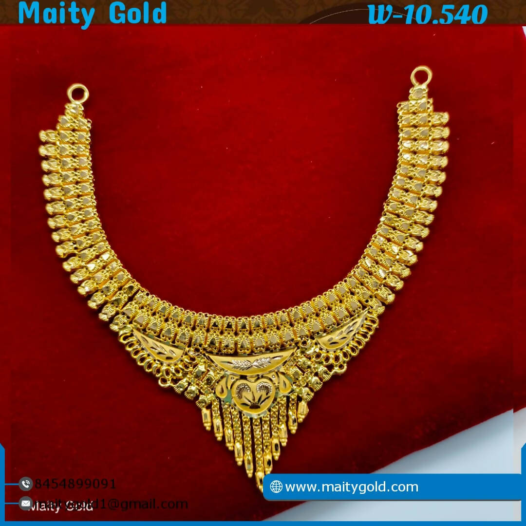 Gold Necklace Sarafa Bazar India