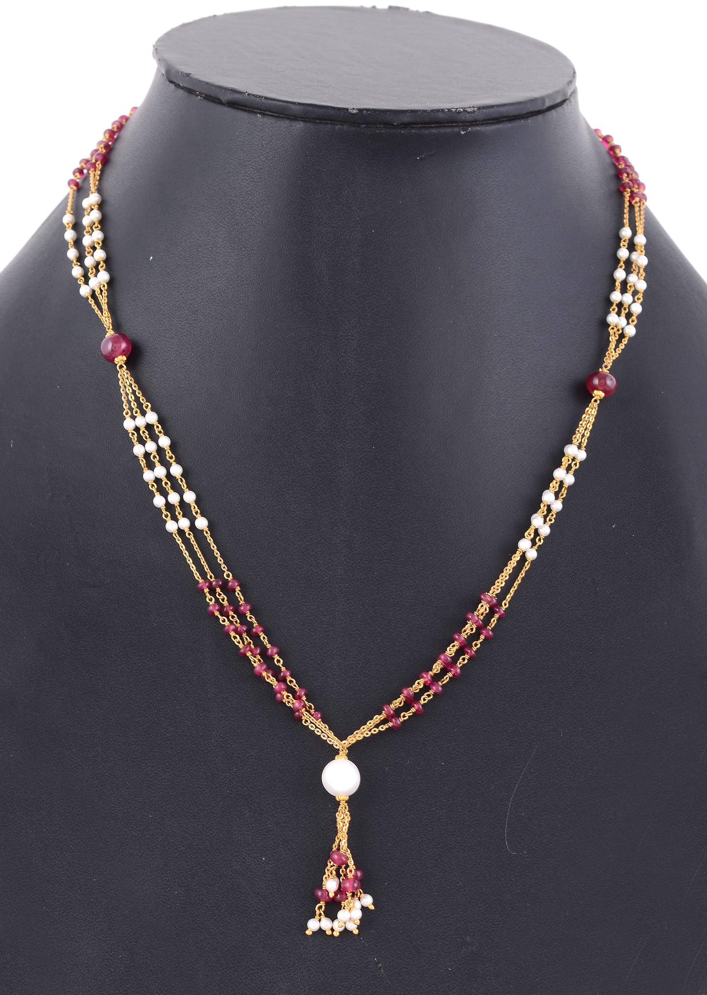 Beads Moti Mala in Gold 916
