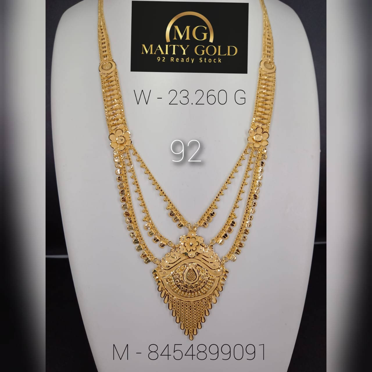 Gold Long Set Sarafa Bazar India