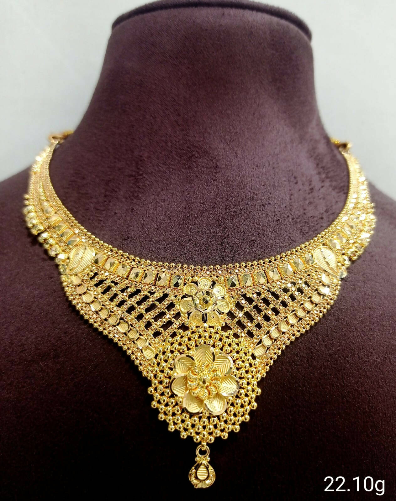 Gold Necklace Sarafa Bazar India