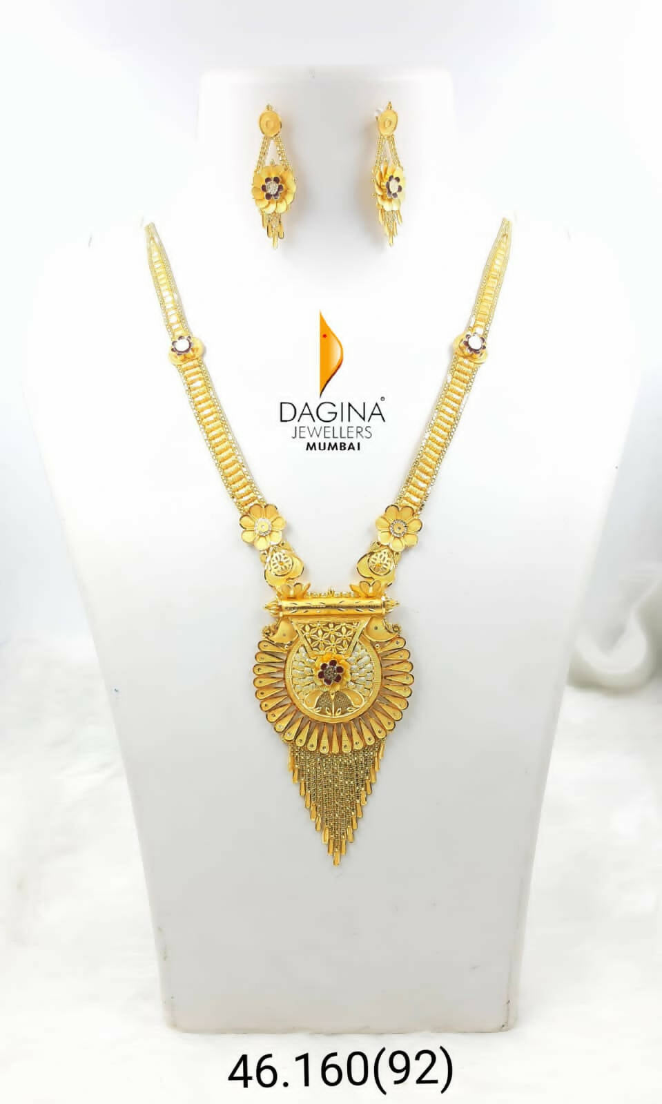 Gold Long Set Sarafa Bazar India