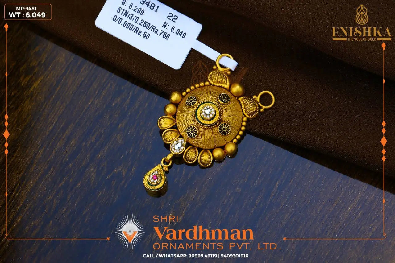 22kt Mangalsutra Pendant Sarafa Bazar India