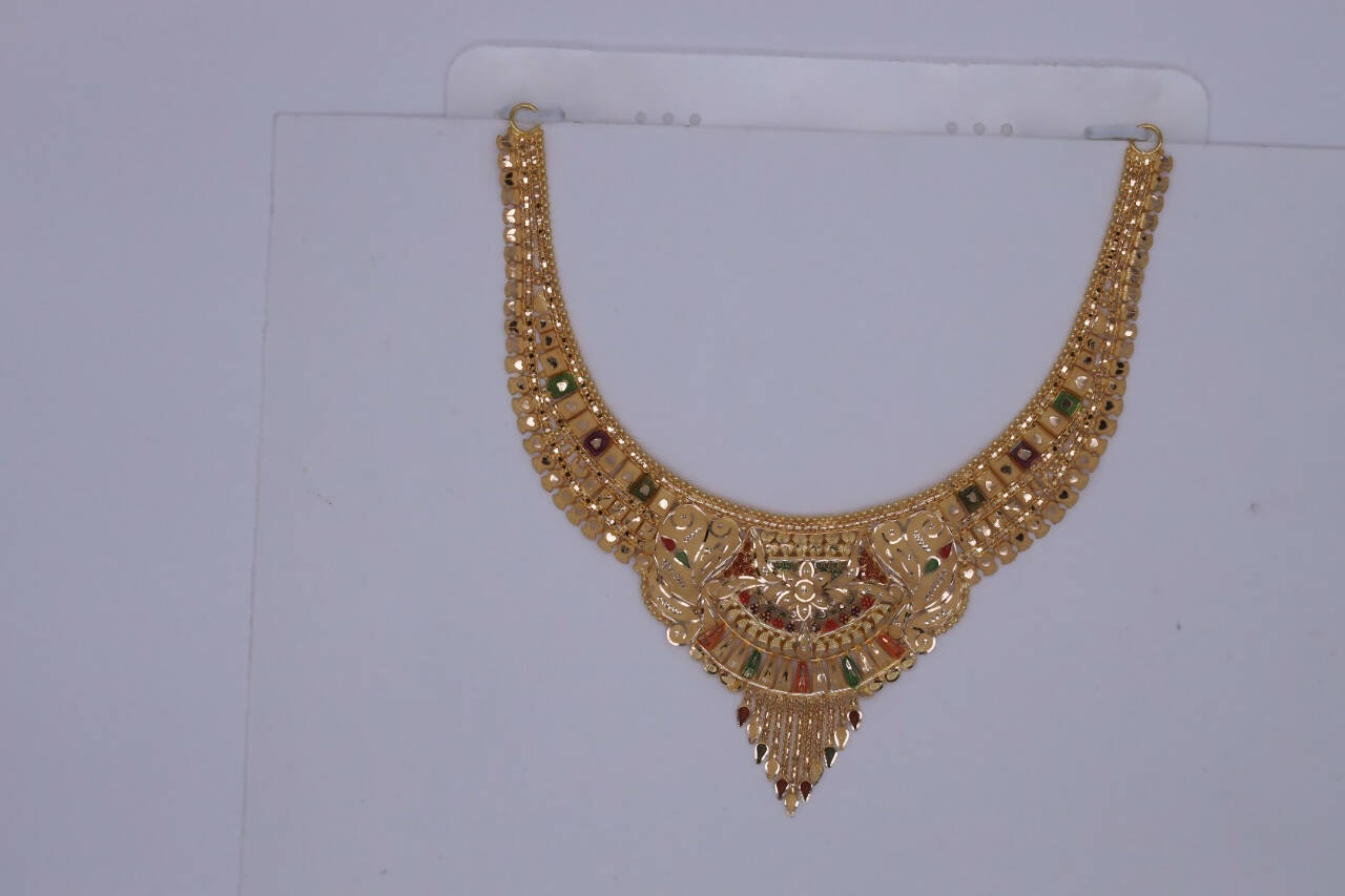 Gold Necklace Sarafa Bazar India