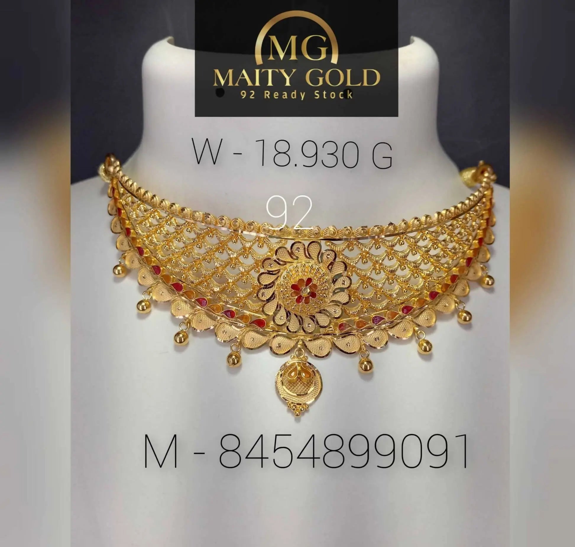 Gold Choker Sarafa Bazar India