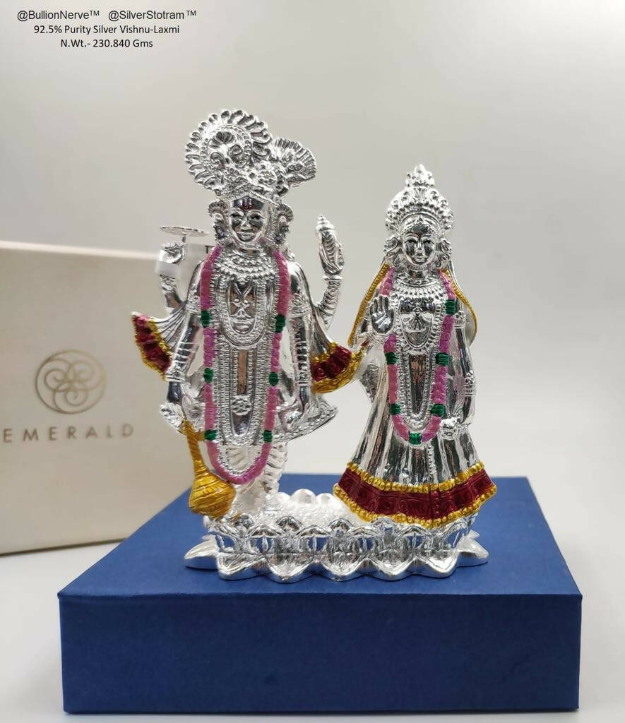 92.5% Purity Silver Vishnu Laxmi Sarafa Bazar India
