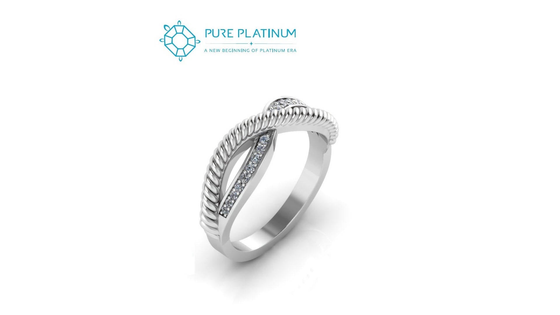 Ladies Diamond Platinum Ring