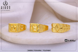 Gold Gents Rings Sarafa Bazar India