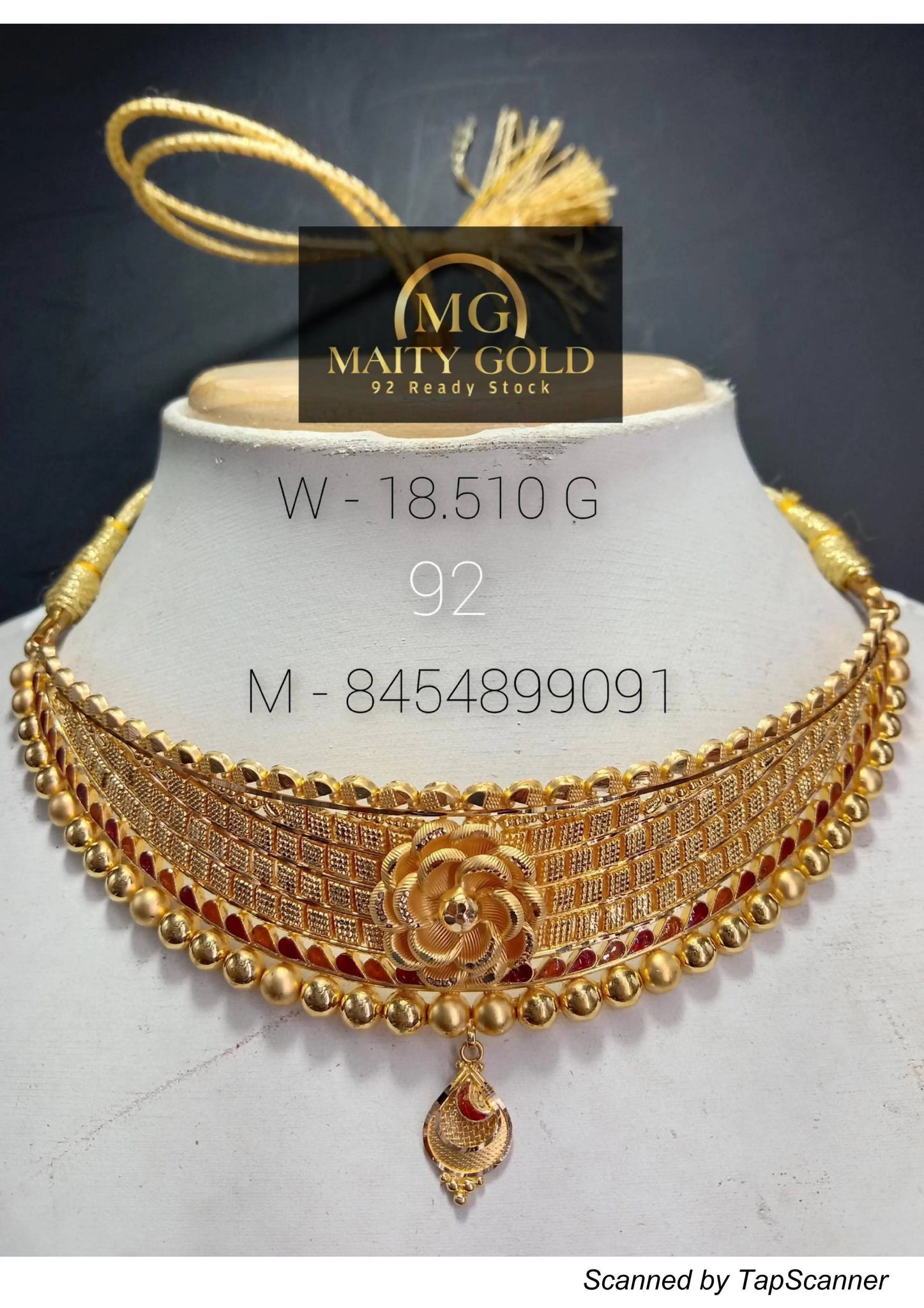 Gold Choker Sarafa Bazar India