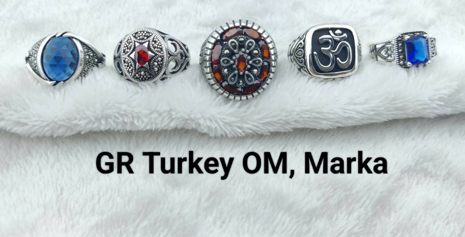 925 Silver Turkey Om, Marka Gents Rings Sarafa Bazar India