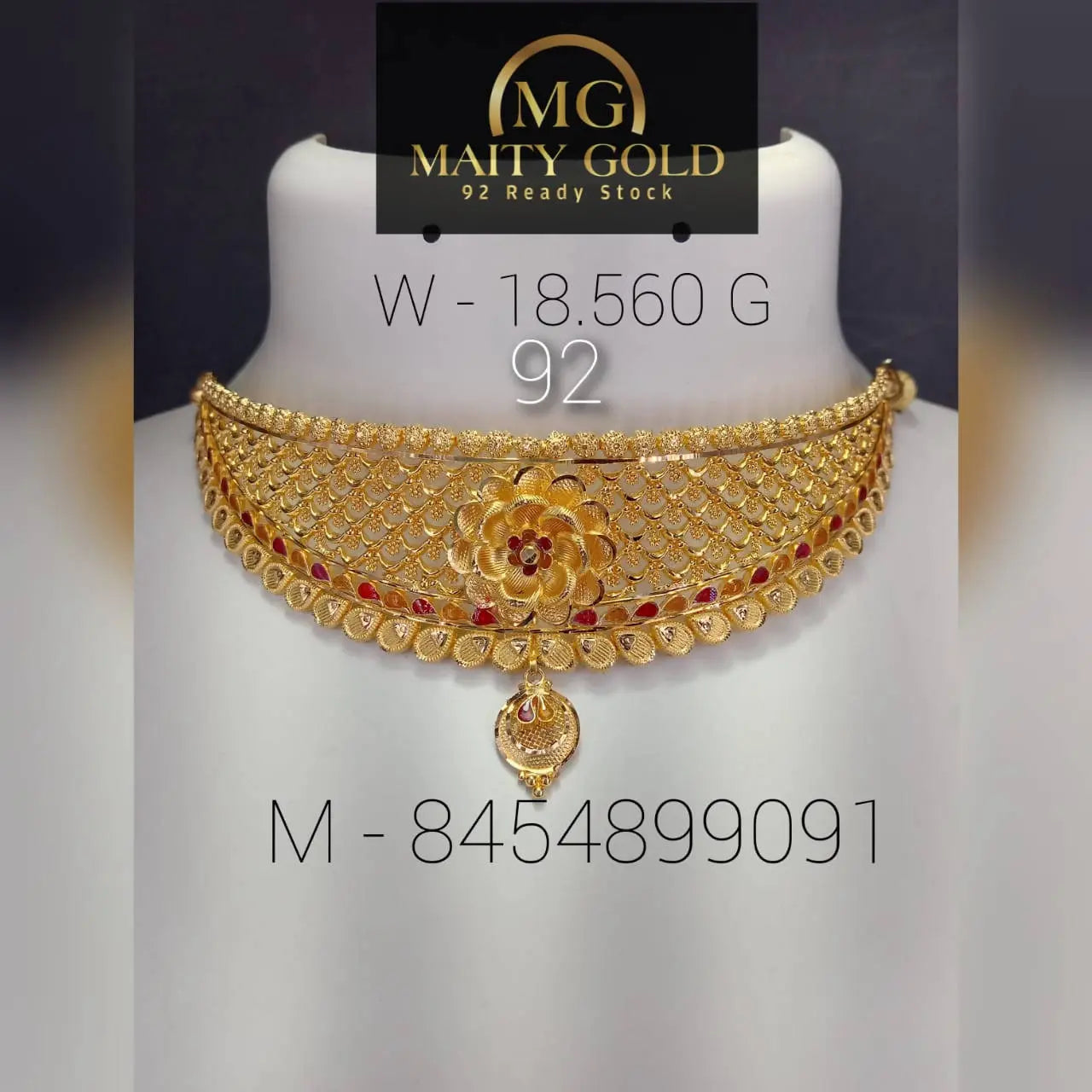 Gold Choker Sarafa Bazar India