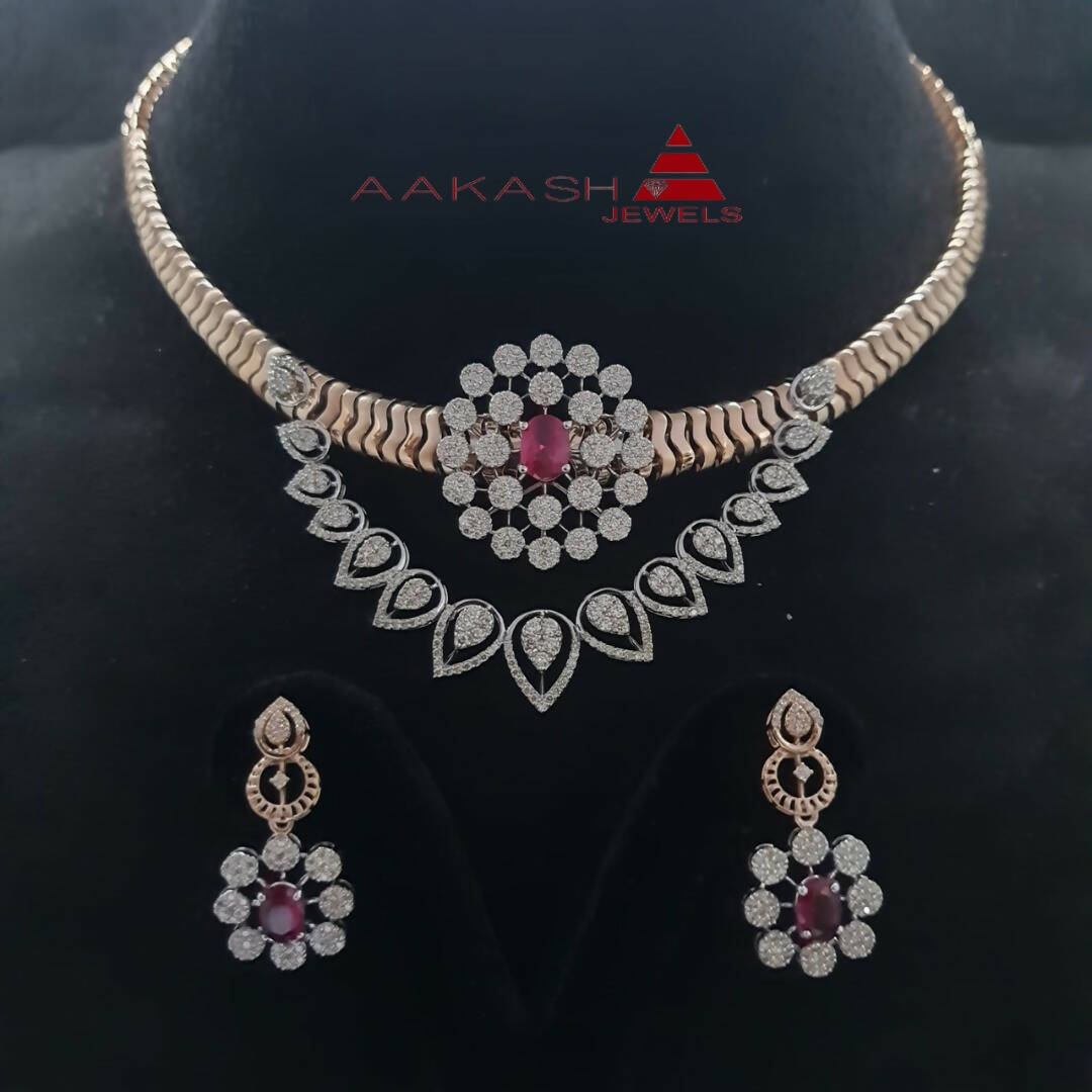Diamond Necklace Sarafa Bazar India