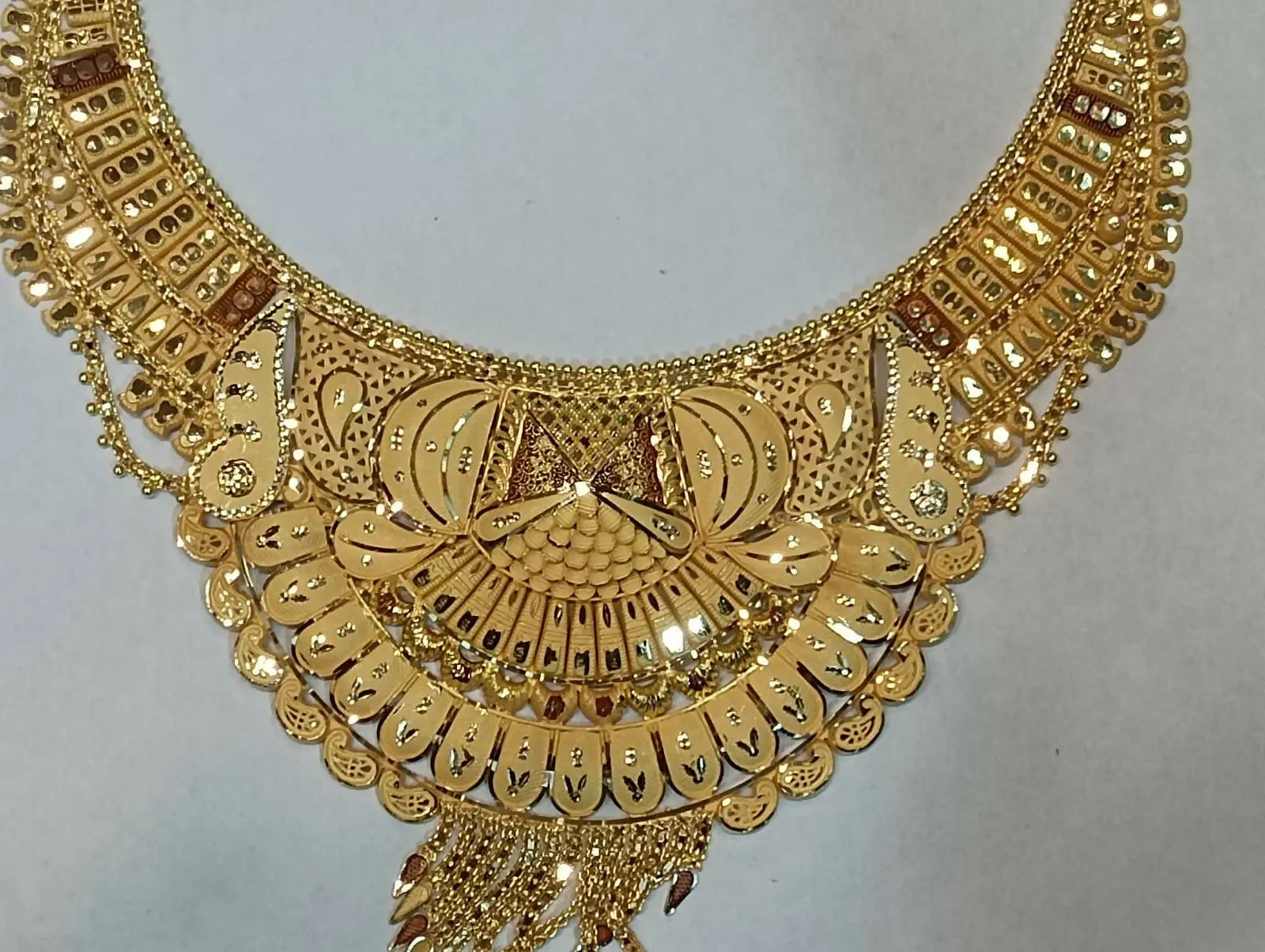 Gold Necklace Sarafa Bazar India