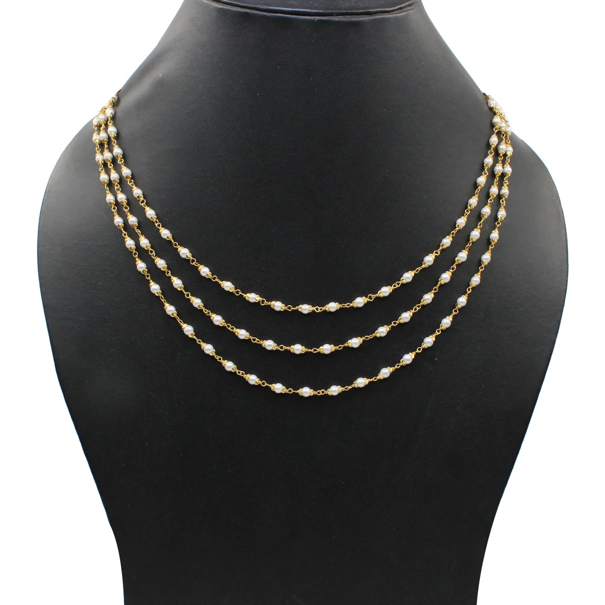 Gold Beads Chain Sarafa Bazar India