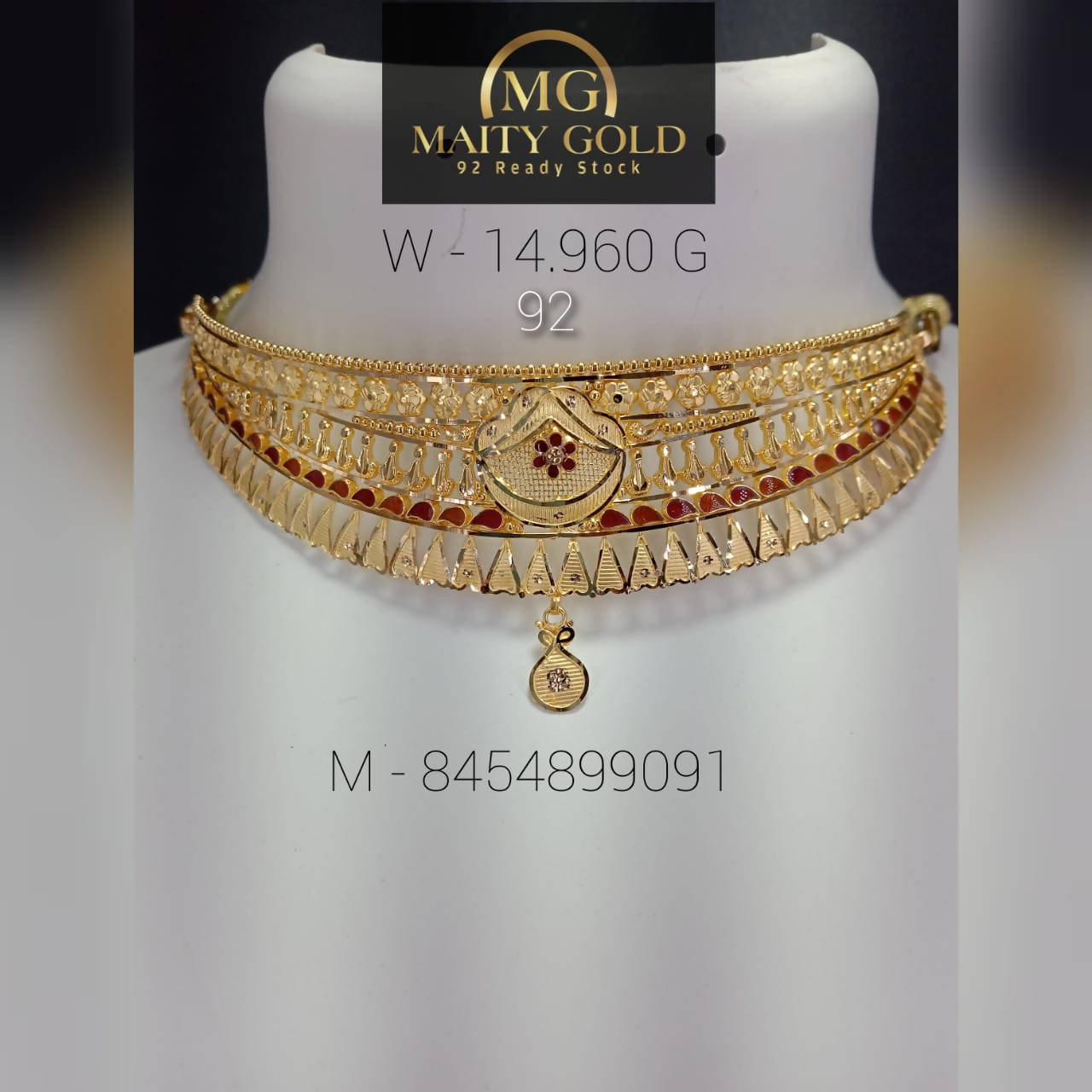 Gold Choker Sarafa Bazar India