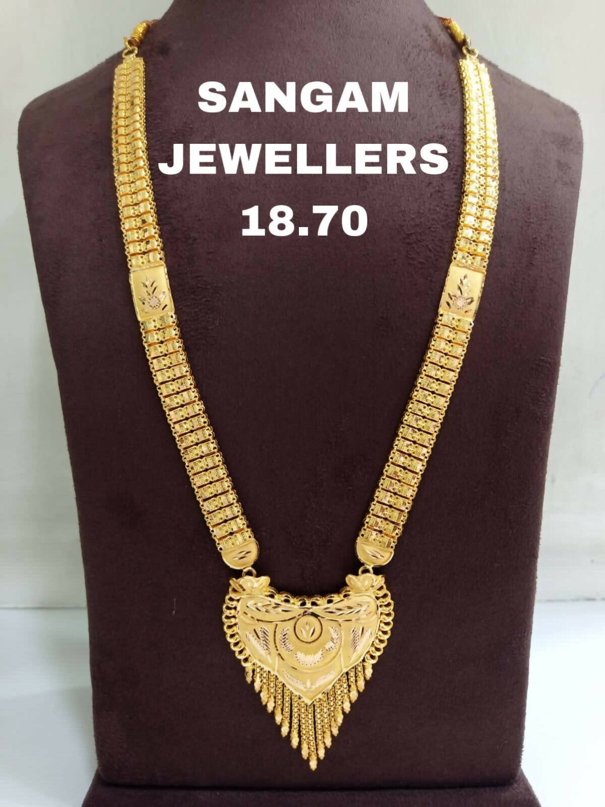 Gold Long Set Sarafa Bazar India