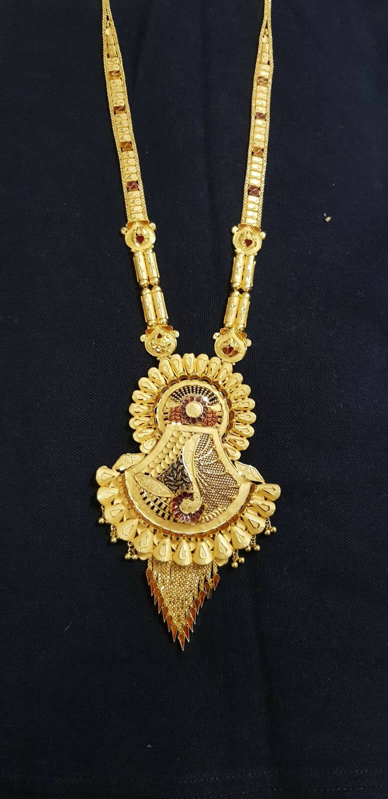 Gold Long Set Sarafa Bazar India