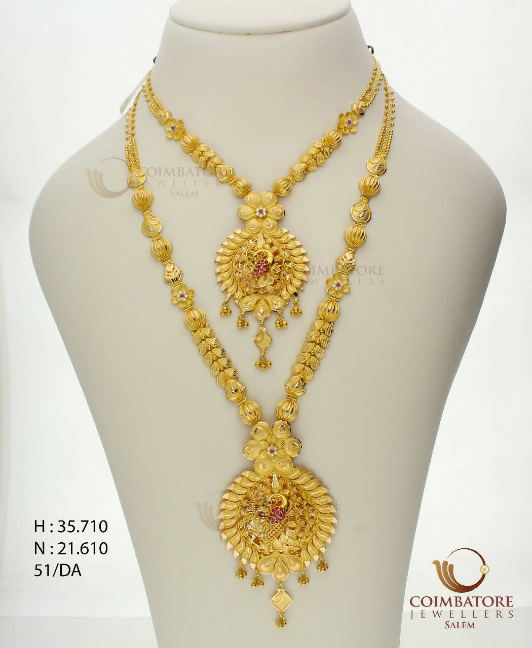 Gold Necklace & Long Set Sarafa Bazar India