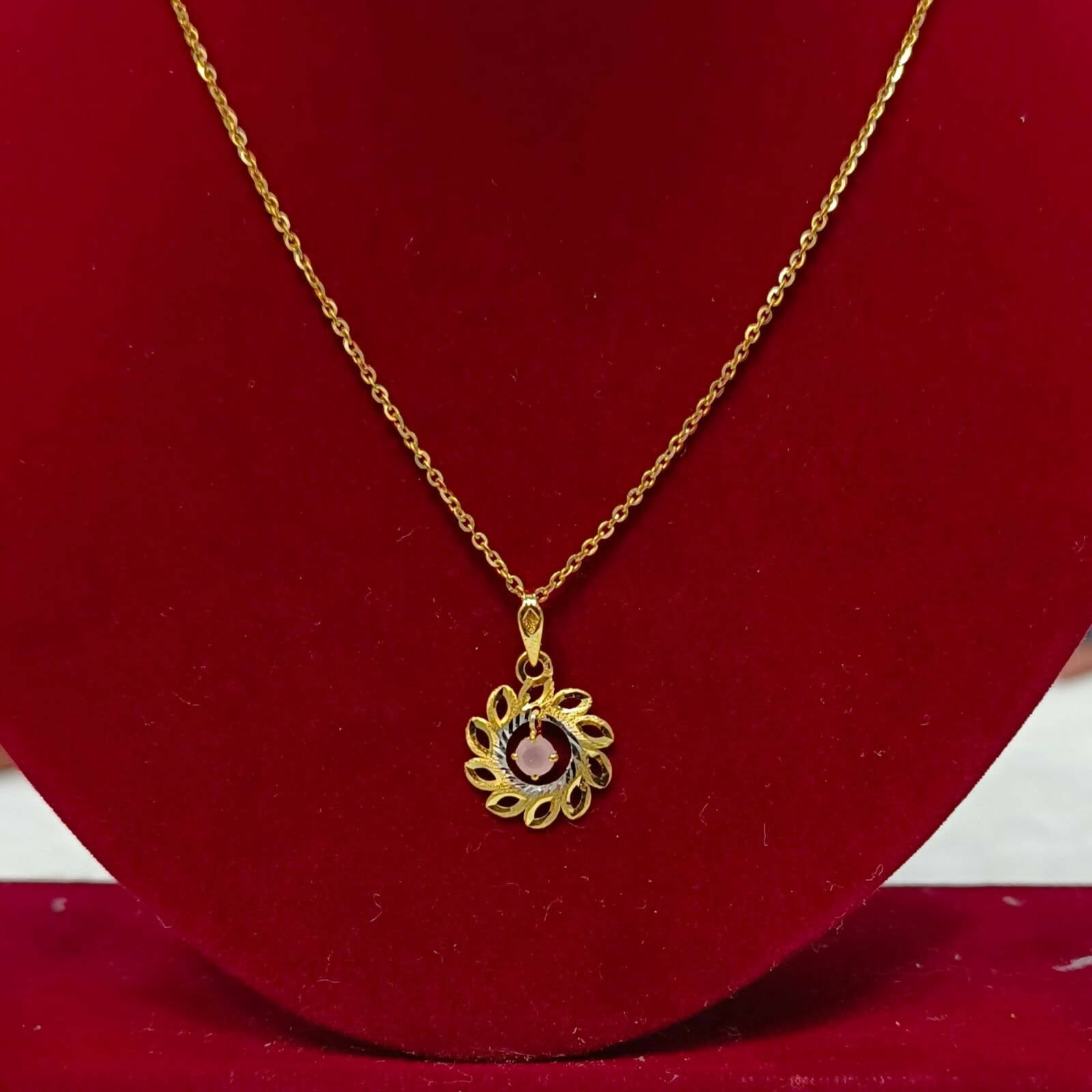 Turkish Italian Gold Pendant Sarafa Bazar India