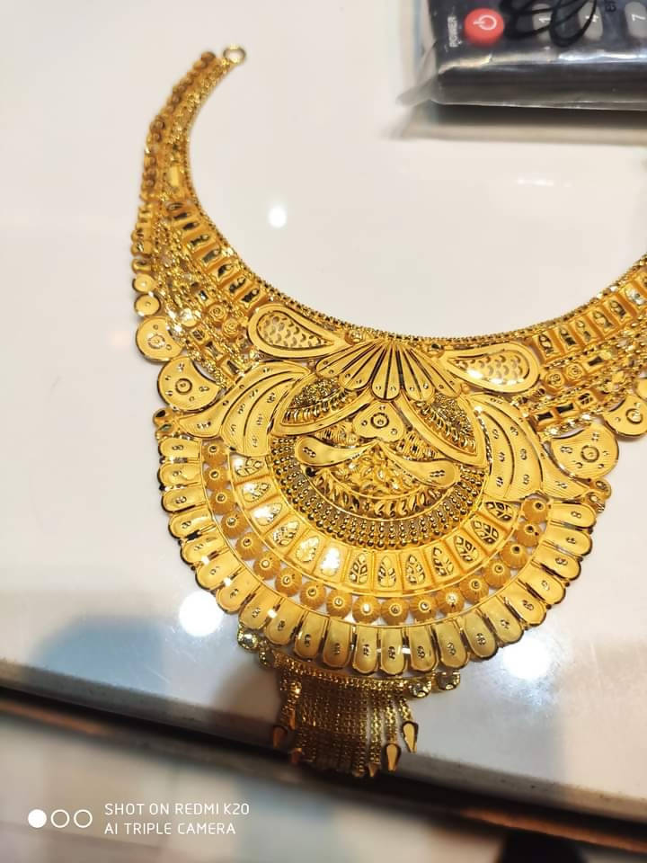 Gold Necklace Sarafa Bazar India