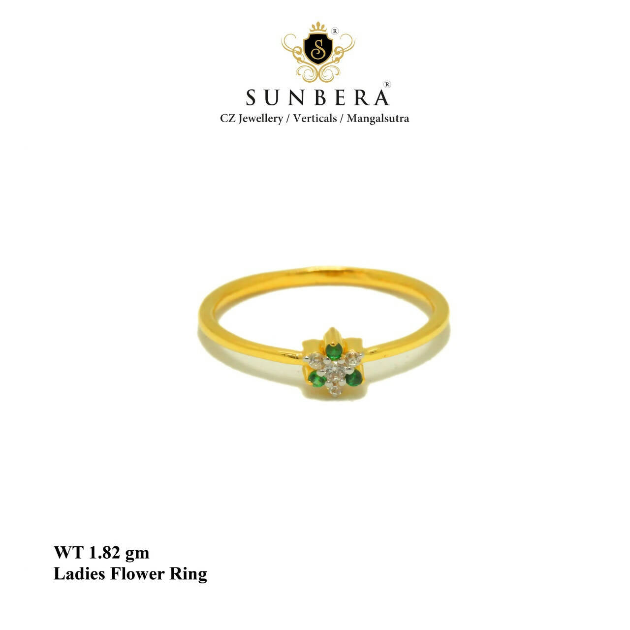 Ladies Flower Ring Sarafa Bazar India