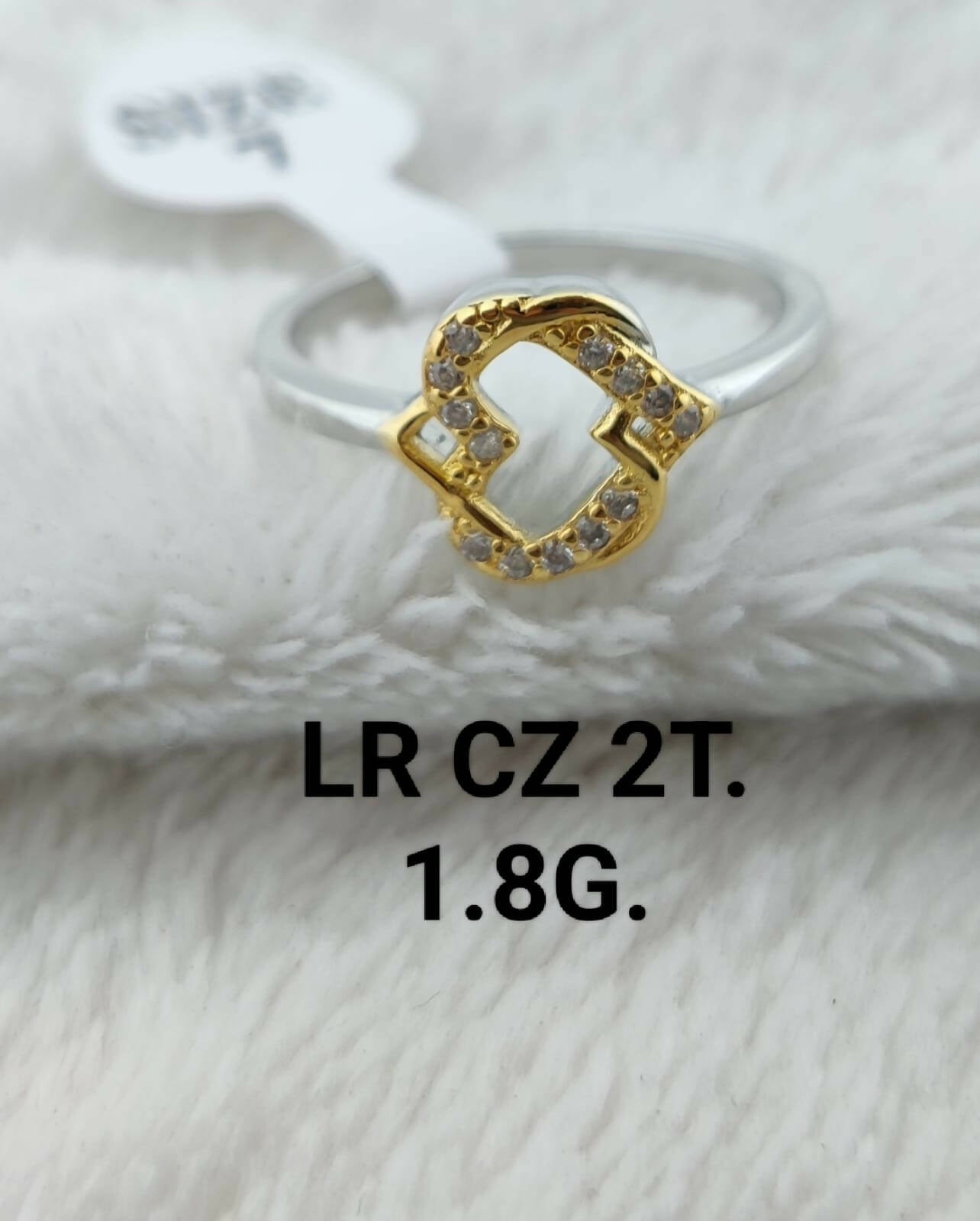 925 Silver CZ Ladies Ring Sarafa Bazar India