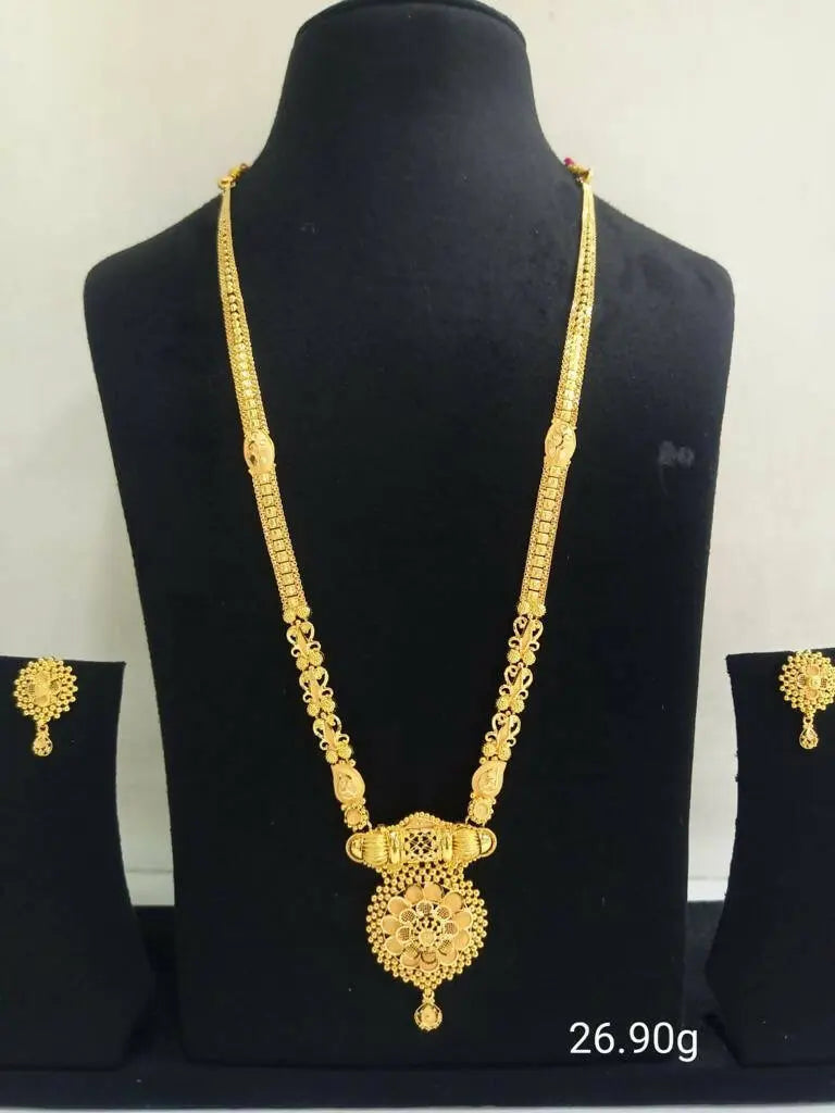 Gold Long Set Sarafa Bazar India