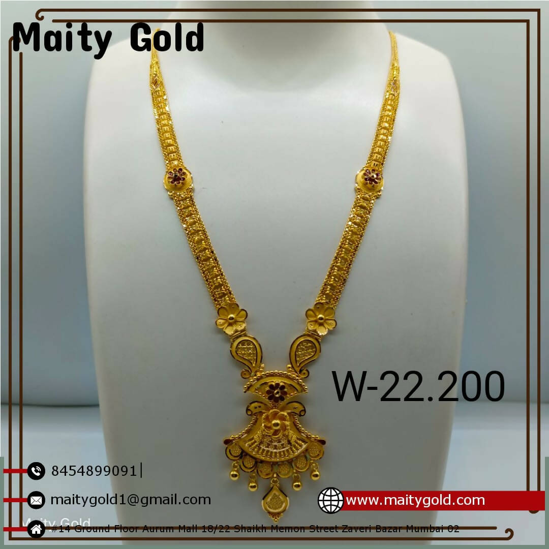 Gold Long Set Sarafa Bazar India