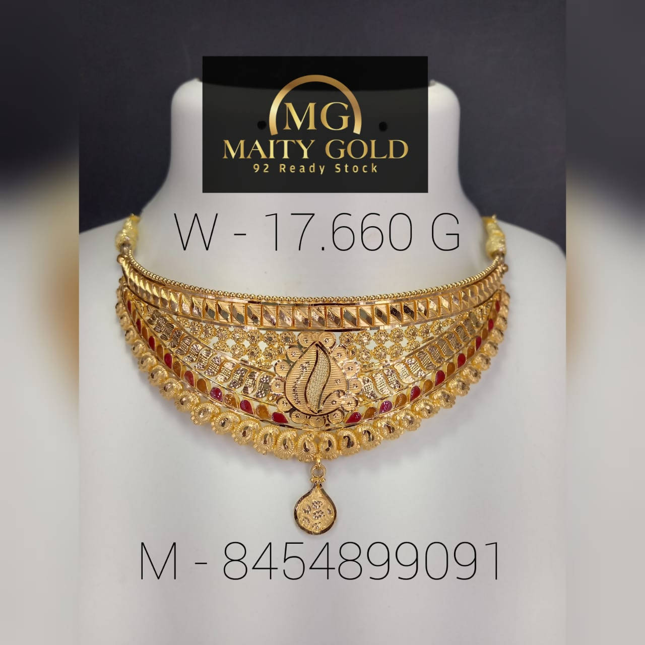 Gold Choker Sarafa Bazar India