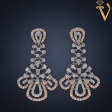 Diamond Necklace Set-NKV053397 Sarafa Bazar India