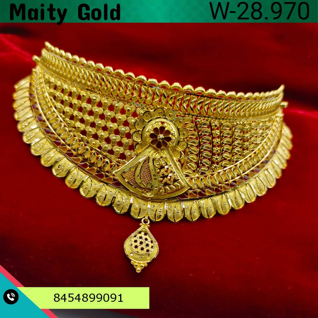 Gold Choker Sarafa Bazar India