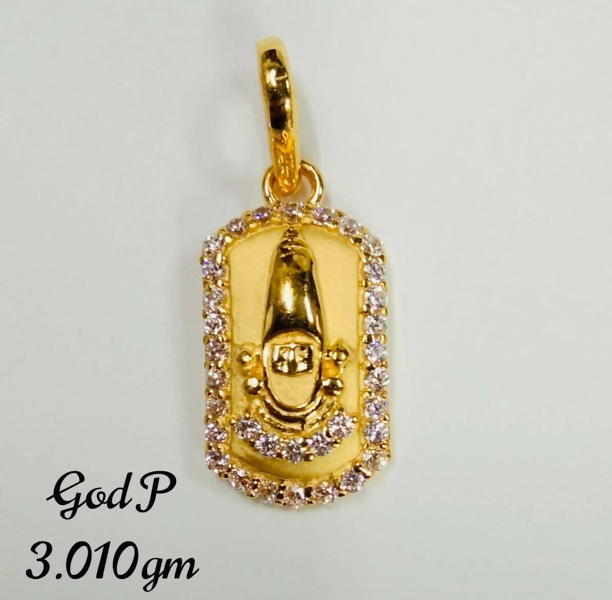 Balaji CZ God Pendant Sarafa Bazar India