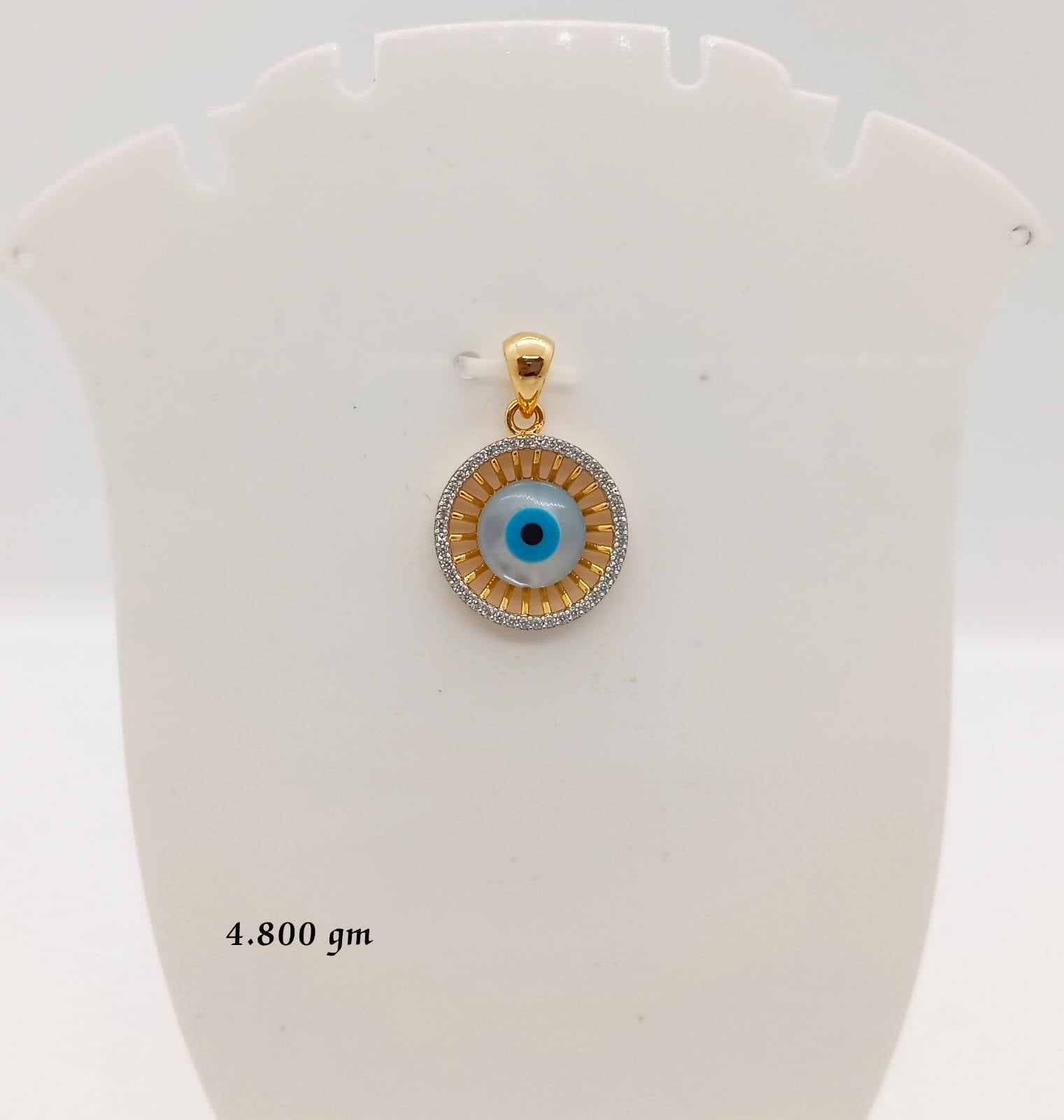 92 CZ Evil Eye Pendant Sarafa Bazar India