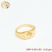 GRP-K-83 - Plain Gents Ring Sarafa Bazar India