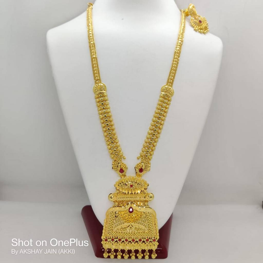 Gold Long Set Sarafa Bazar India