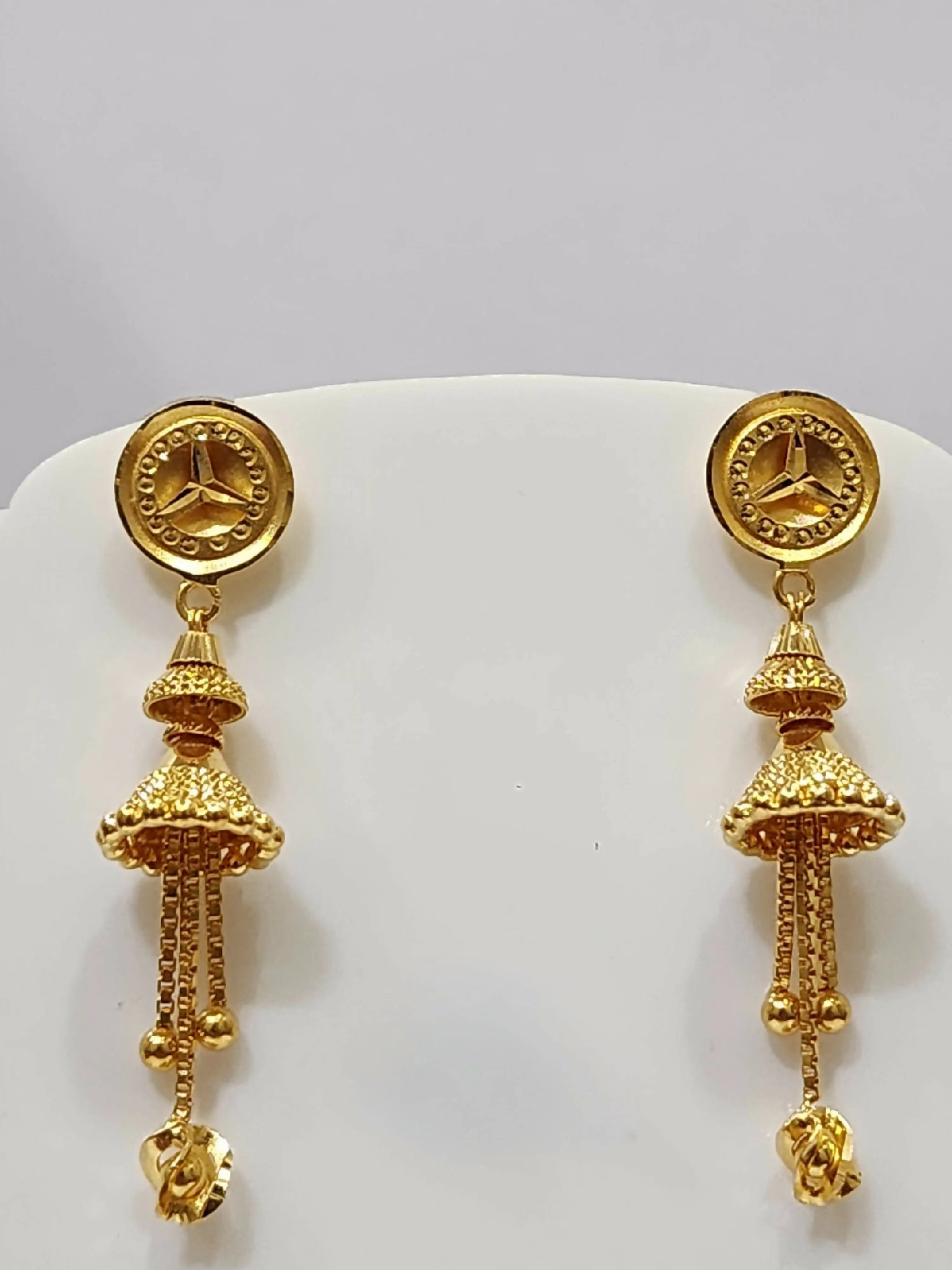 Long Stylish Gold Earrings Designs/Long Latkan Earrings/Gold Latkan Earrings  For Wedding! - YouTube