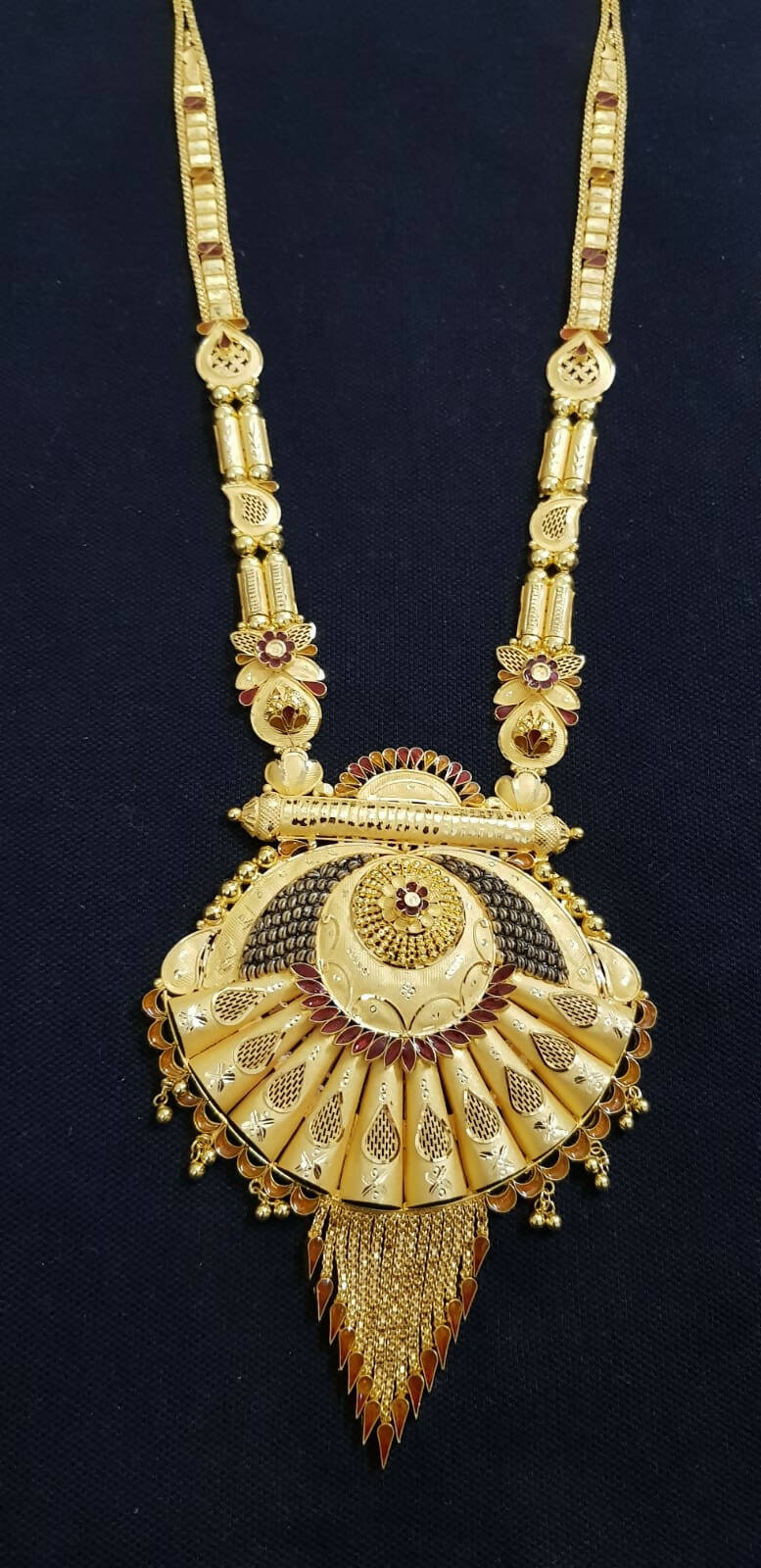 Gold Long Set Sarafa Bazar India